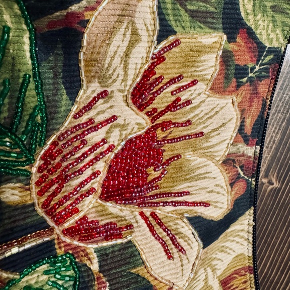 Vintage Elka Beaded Floral Shoulder Bag - Picture 2 of 9